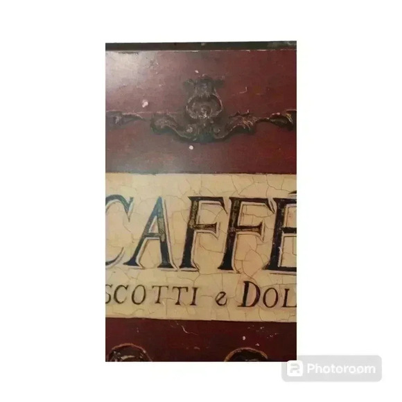Beautiful Arnie Fisk Caffe Biscotti & Dolci Wooden Plaque Print - Picture 7 of 8